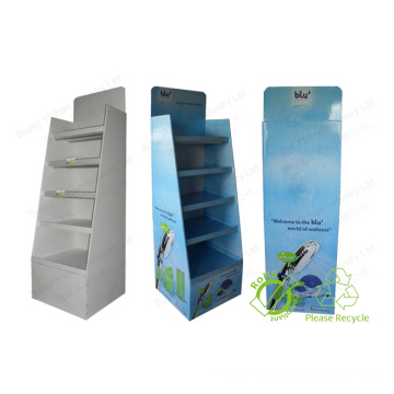 High Quality Custom Floor Cardboard Paper Display Stand for Chips